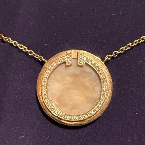 Tiffany T necklace 18k rose gold